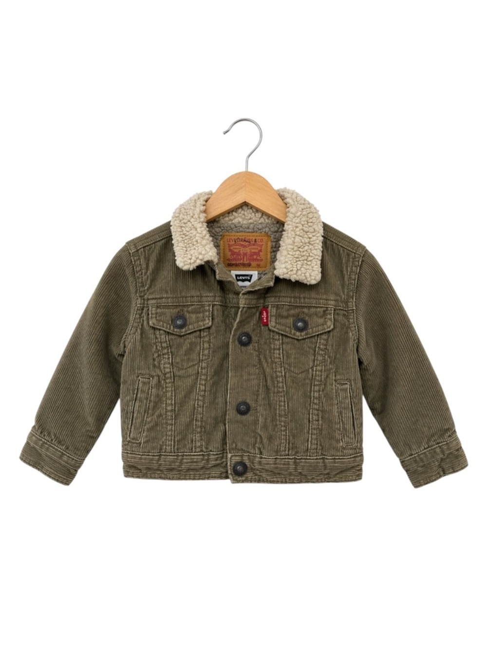 Levis Cordurory Sherpa Trucker Jacket‎ Tan Baby Toddler 18M